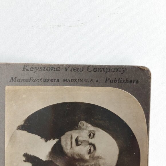 Antique Stereograph Card George Washington The First President Made in USA - Picture 2 of 6